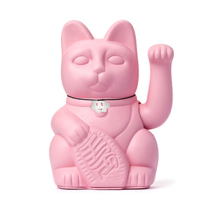 Gatete de la Suerte Diminuto Cielo Rosa Claro