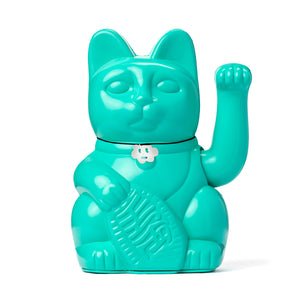 Gatete de la Suerte Diminuto Cielo Turquesa