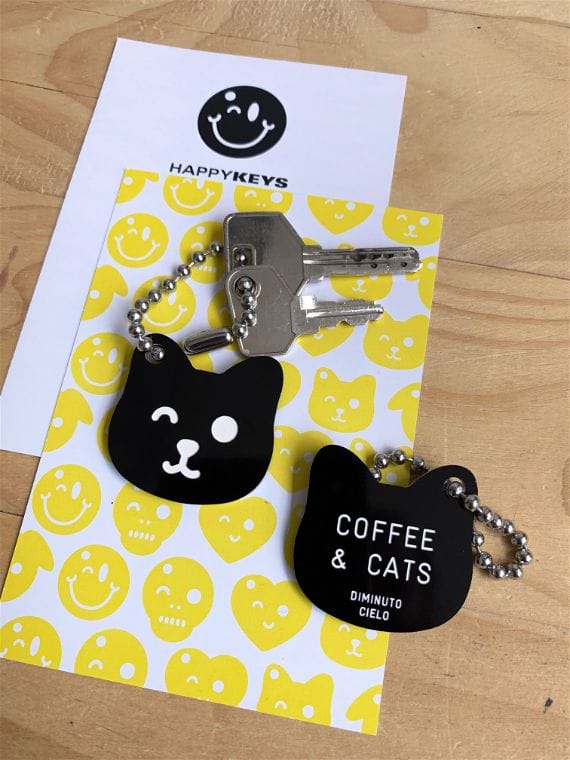 LLAVERO HAPPYKEYS CAT - Coffee & Cats