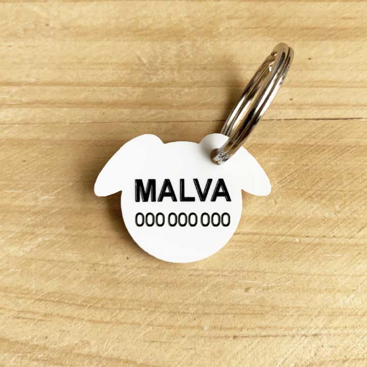 Chapas personalizadas para Mascotas - MODELO PERRO