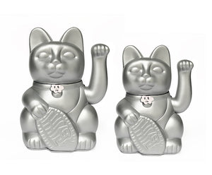 luckycat color plata 2 tamaños