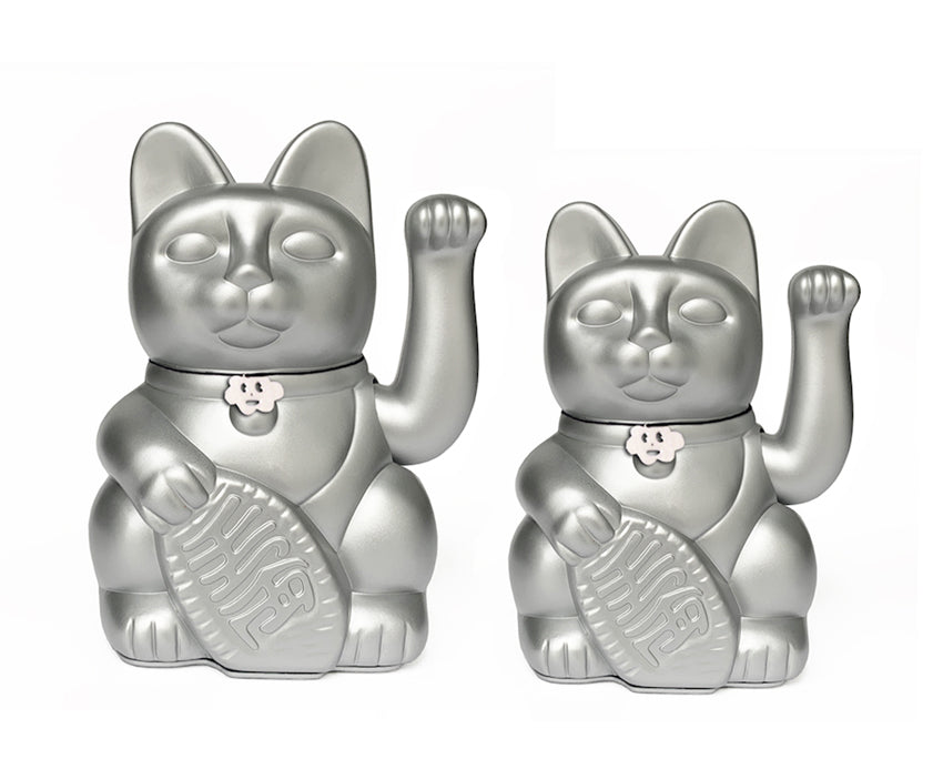 luckycat color plata 2 tamaños