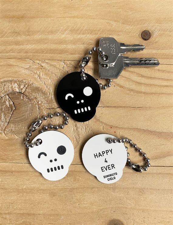 LLAVERO HAPPYKEYS SKULL - Happy 4 Ever