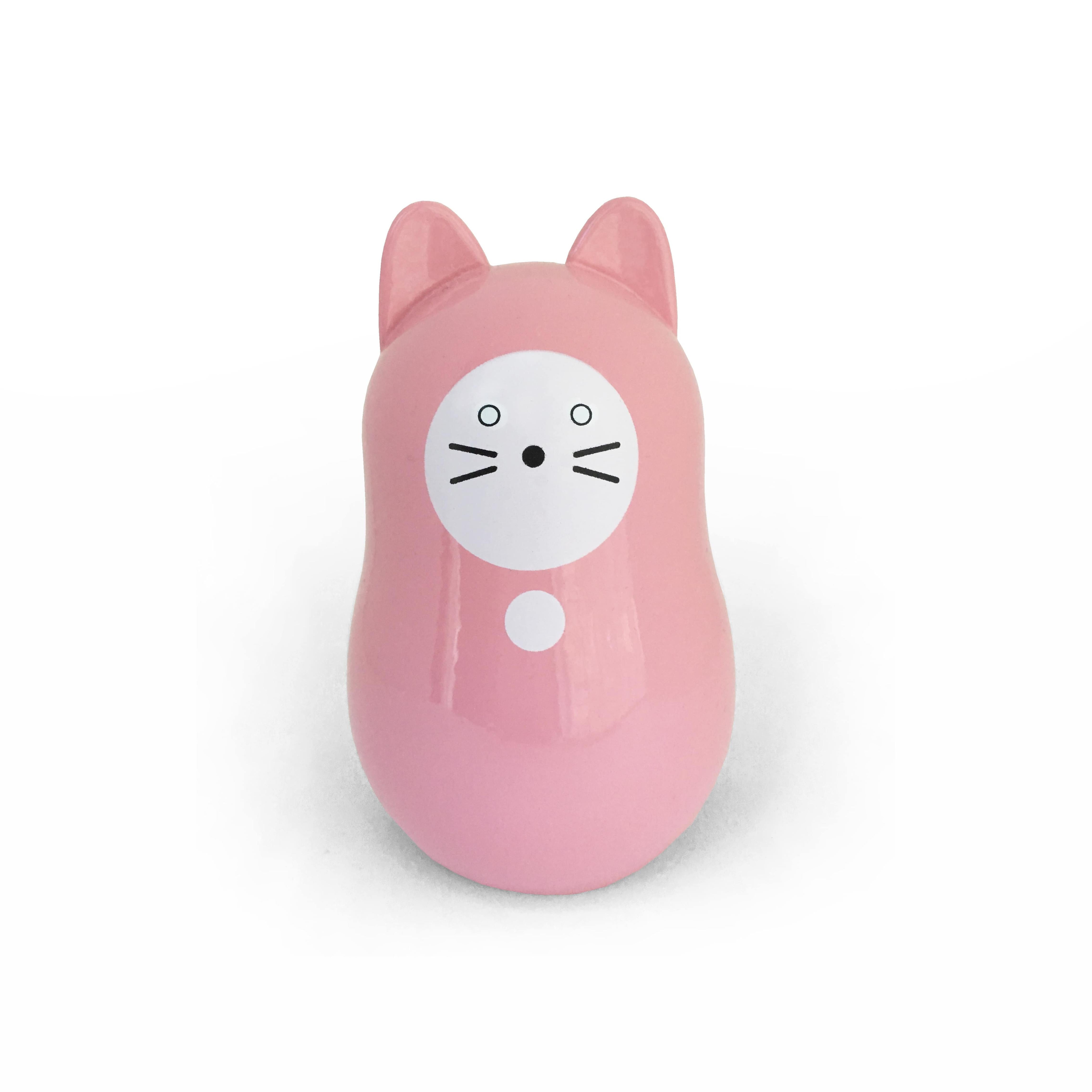 Daruma Neko Rosa Amor