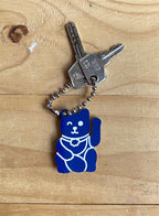 LLAVERO DE LA SUERTE LUCKY CAT AZUL