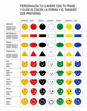 Modelos llaveros personalizados