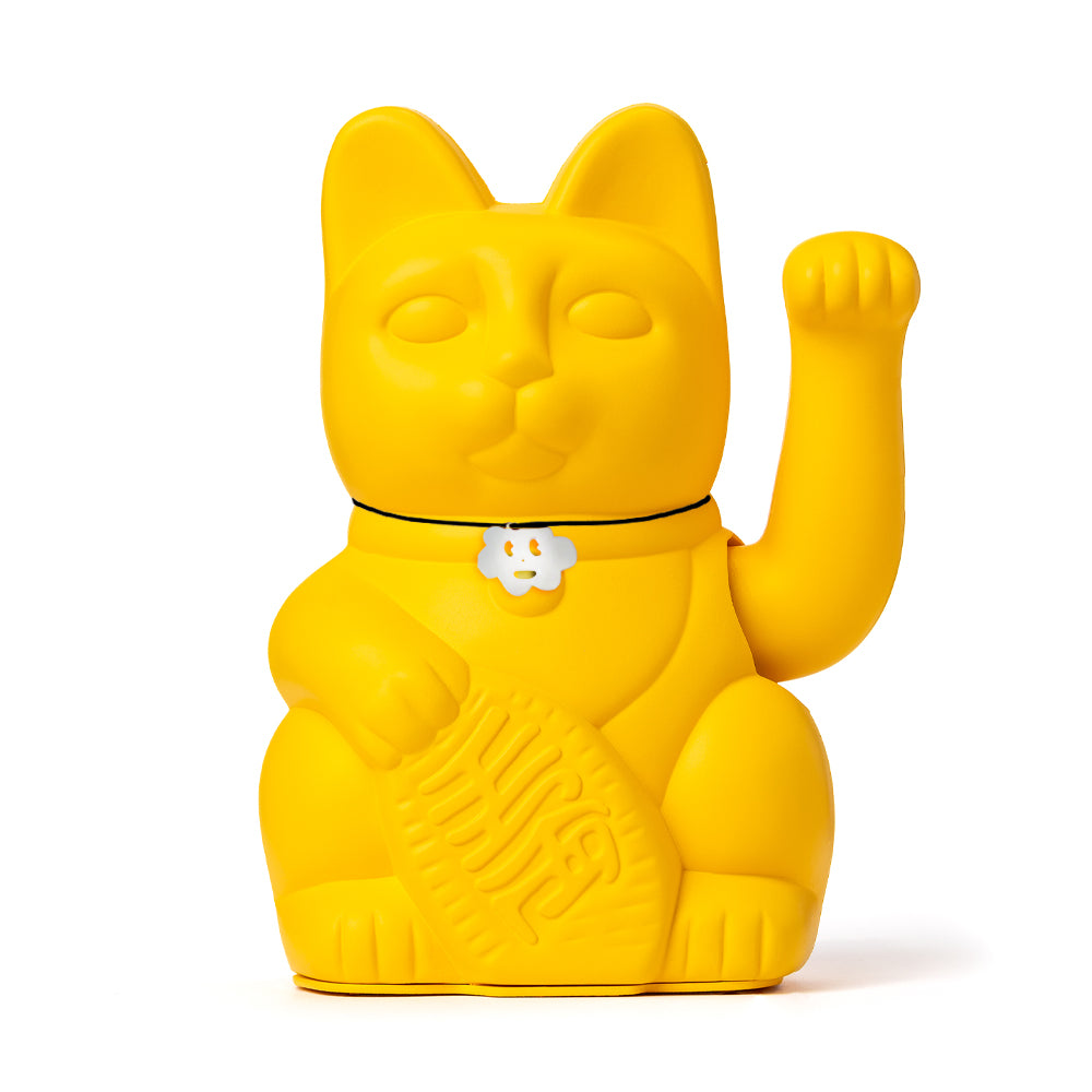 Gatete de la Suerte Diminuto Cielo Amarillo