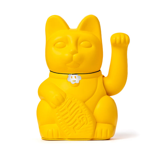 Gatete de la Suerte Diminuto Cielo Amarillo