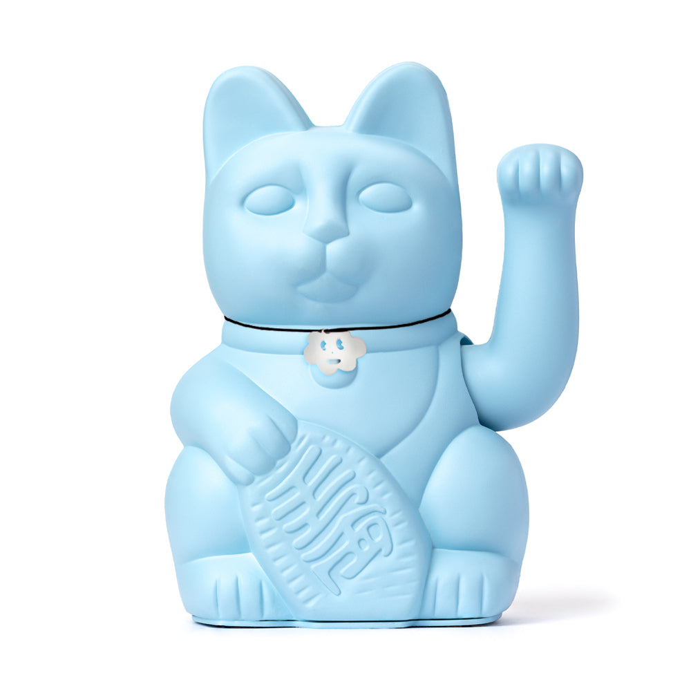 Gatete de la Suerte Diminuto Cielo Azul Claro