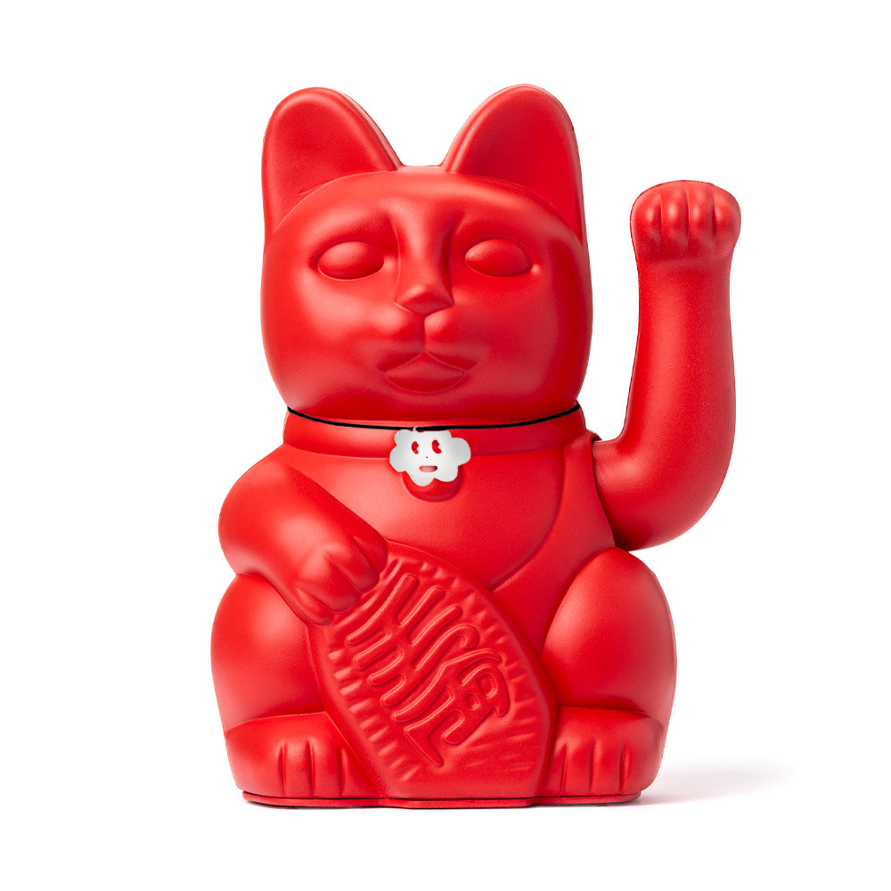 Gatete de la Suerte Diminuto Cielo Rojo