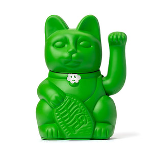 Gatete de la Suerte Diminuto Cielo Verde