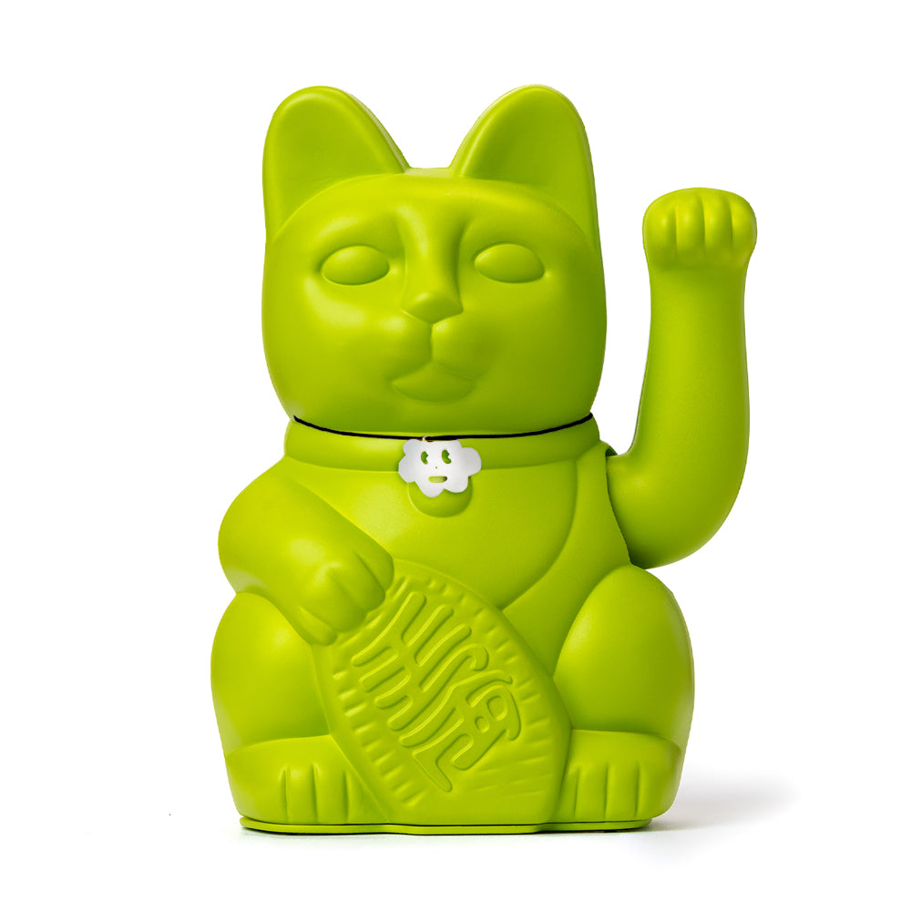 Gatete de la Suerte Diminuto Cielo Verde Claro