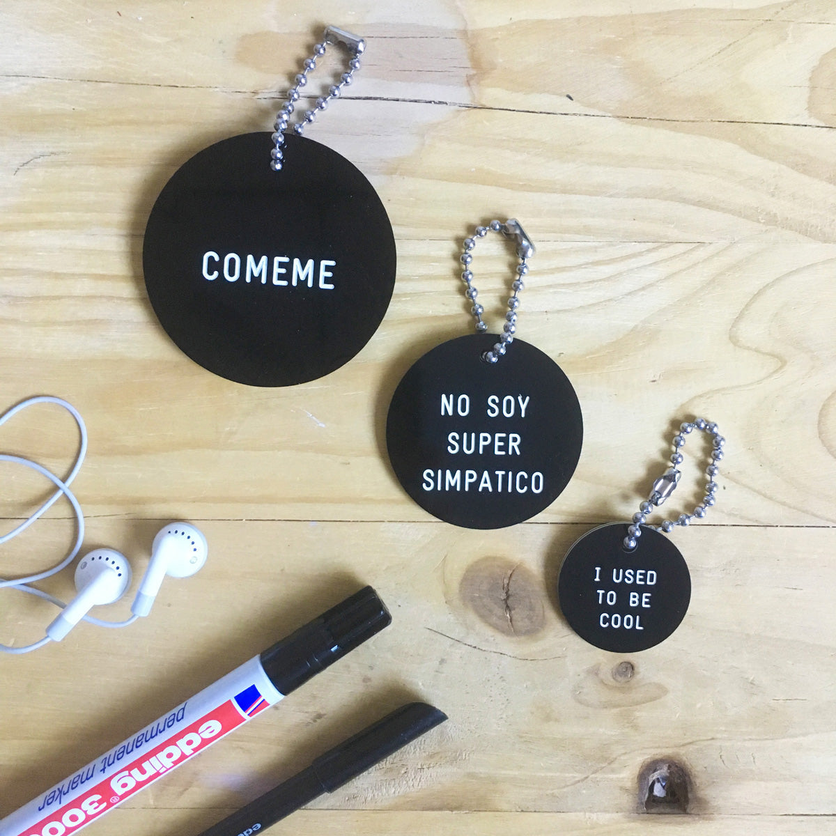 Tamaños de llaveros