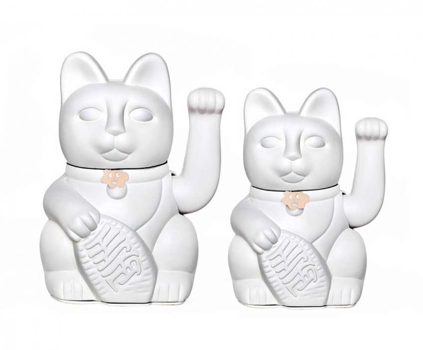 Lucky cat color blanco